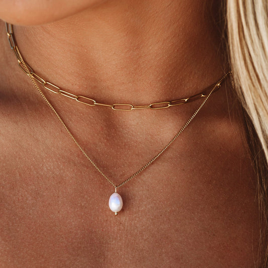 "Isla" Layered Pearl Necklace